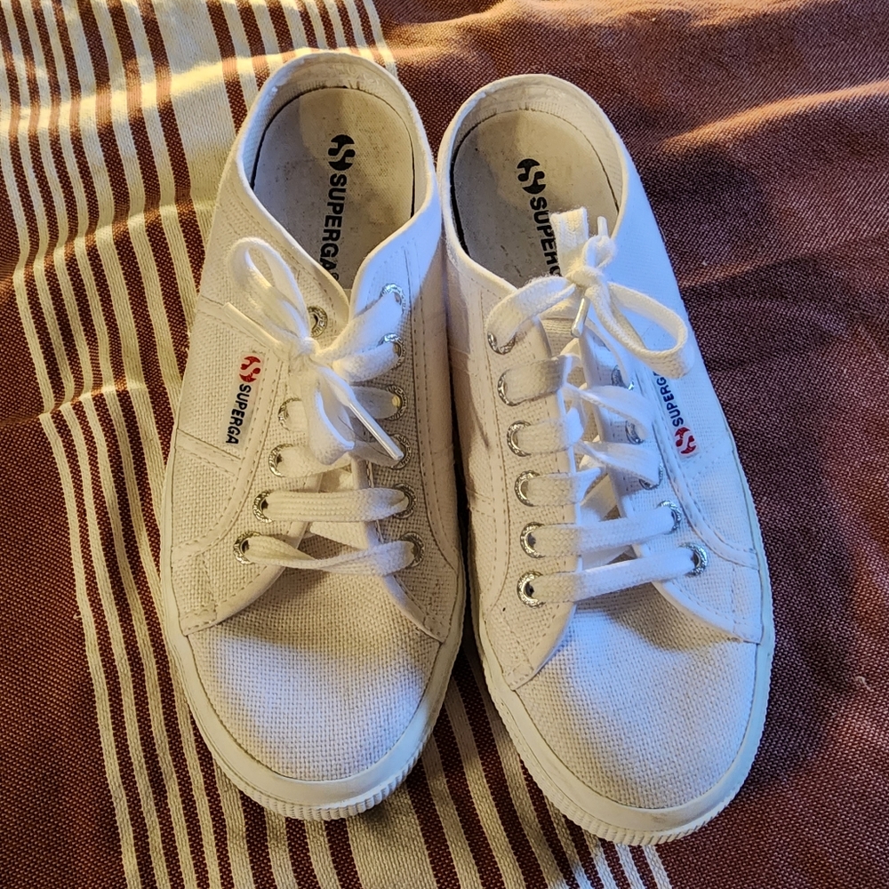 Superga platform slip-on mules